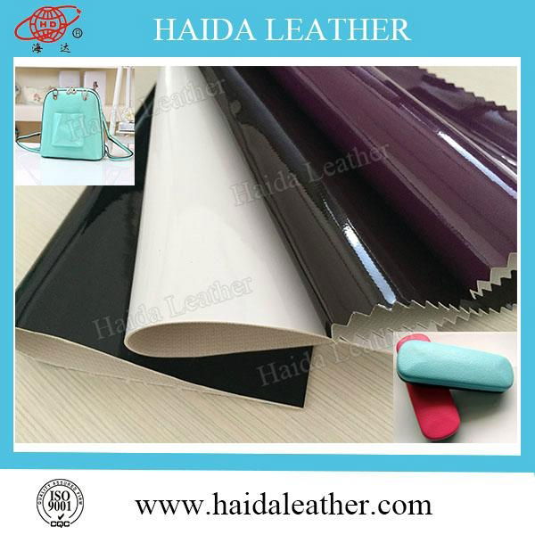 shinny mirror pvc leather fabric for sandals and bags 5