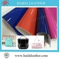 pvc mirror leather fabric for bag shoes