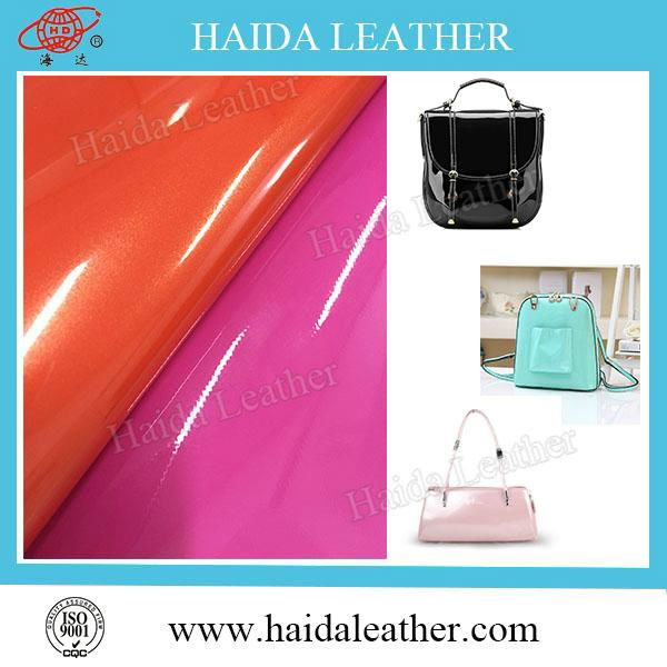 pvc mirror leather fabric for bag shoes belt and glass case 5