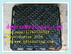 Cast iron triangle jrc 12 carriageway manhole cover