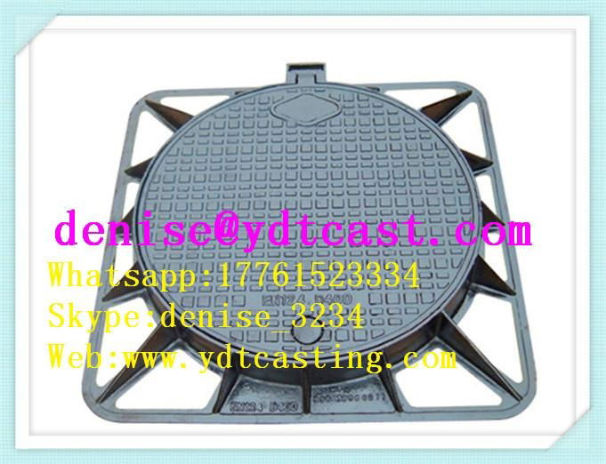 cast iron manhole cover anty-theft cover with lock 
