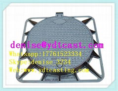 cast iron manhole cover anty-theft cover with lock 