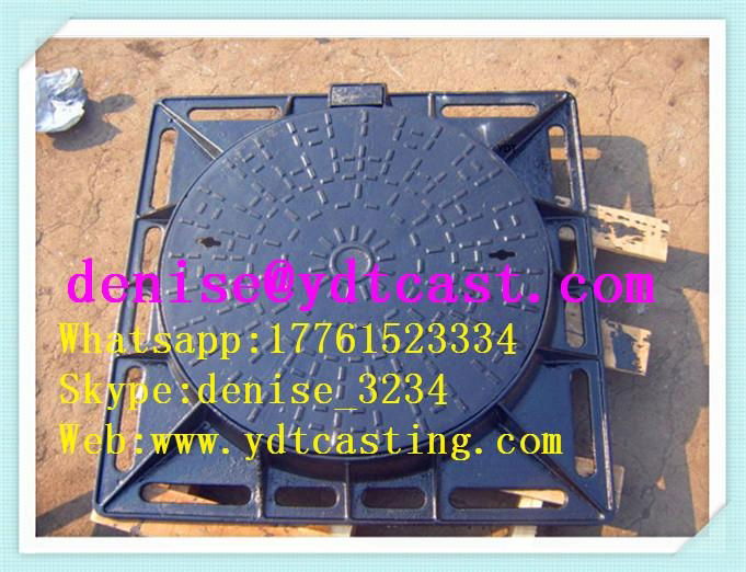 cast iron manhole cover anty-theft cover with lock  5