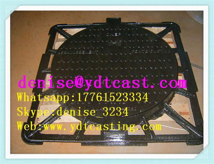 Morocco Manhole Covers drain cover OEM cast iron EN124  5