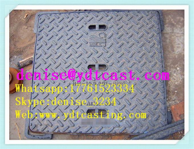 bituminous paints En124 D400 heavy duty Ductile iron manhole cover  2