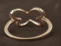 925 Sterling Silver Jewelry  Ring With Twin Butterflies 2