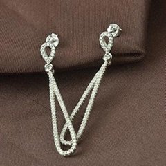 kisvi 925 silver long earring 