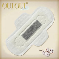 Stock bamboo charcoal anion herbal sanitary napkin