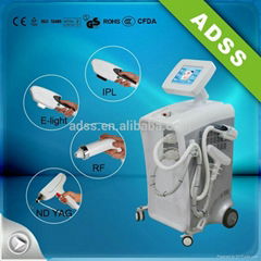 ADSS most popular stationary multifunctional machine combined Elight IPL RF ND-Y