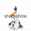 2015 hot Frozen soft plush(stuffed) snowman olaf toy