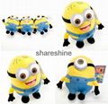 Despicable me 2 plush(stuffed) minions toy 2