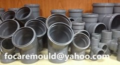 PVC pressure pipe fitting mold PVC drainage pipe fittings mold PP-H sewage 
