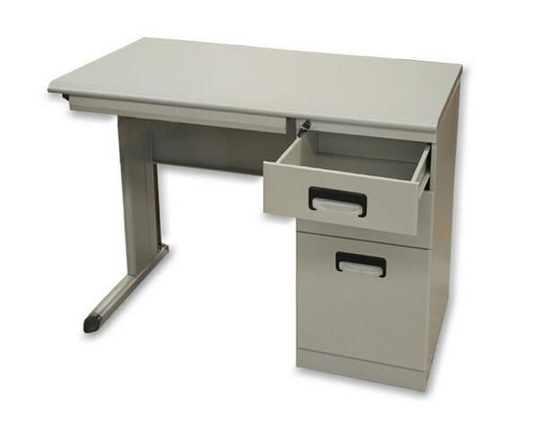 factory promotional price single side drawers steel top metal frame office desk 3