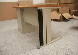 factory promotional price single side drawers steel top metal frame office desk 2