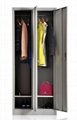 luoyang producing new style swing 2 doors steel folding wardrobe for home use