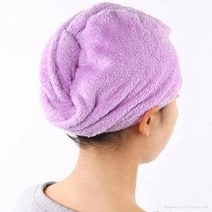 Hair Dry Cap Coral Fleece Hair-HM9001