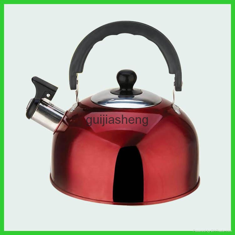 colourful hemispherical stainless steel water kettle