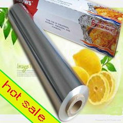 Household aluminum foil for food