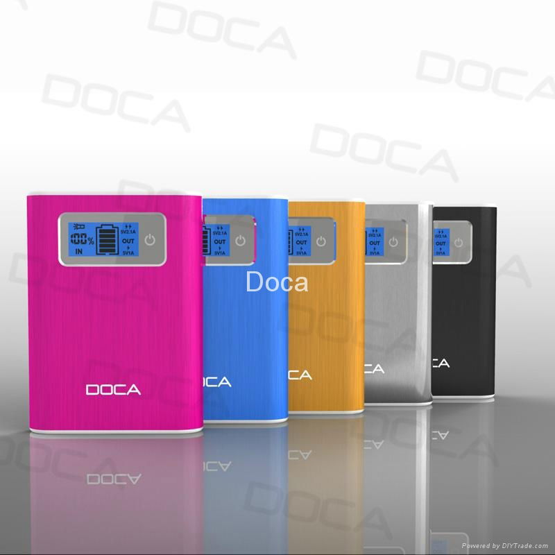 12000 mAh D568 dual usb power bank for ipad