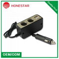 5V 2.1A dual USB car socket with DC cigar plug 2