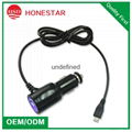 Best quality 5V 2.1A car charger with DC cable 2