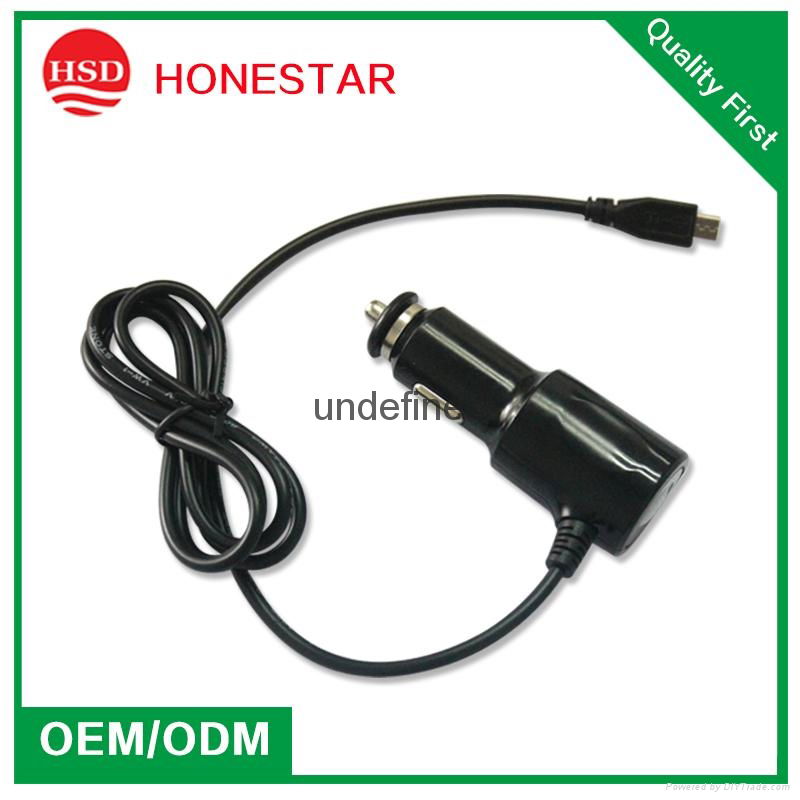 Best quality 5V 2.1A car charger with DC cable