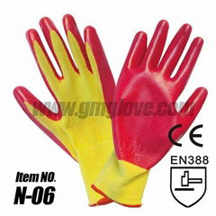 Nitrile Coated Hand Gloves 