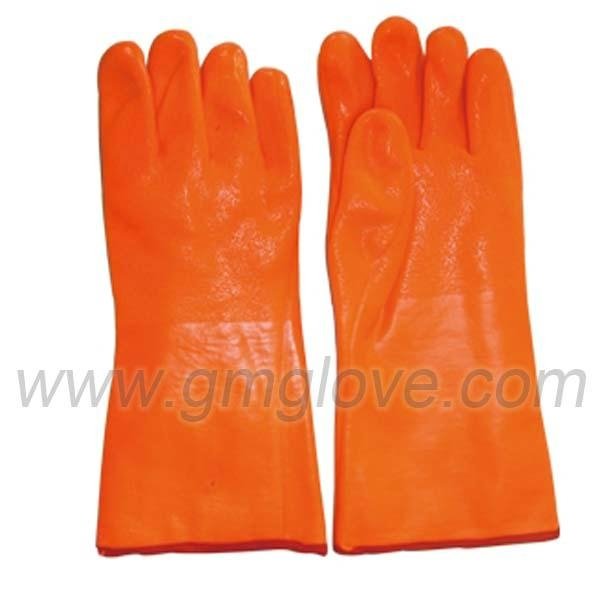 Winter Cold-proof Fluorescent PVC Coated Gloves