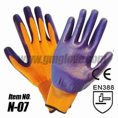 13 Gauge Nitrile Palm Dipped Gloves