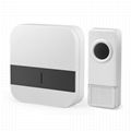 Forrinx portable Wireless DoorBell Chime Plug-in Push Button with LED Indicator 