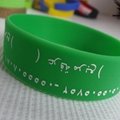 Logo printed silicone bracelet customized 3