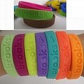 Logo printed silicone bracelet customized 4