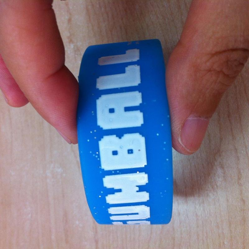 Logo printed silicone bracelet customized