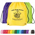 Nylon polyester drawstring backpack 2