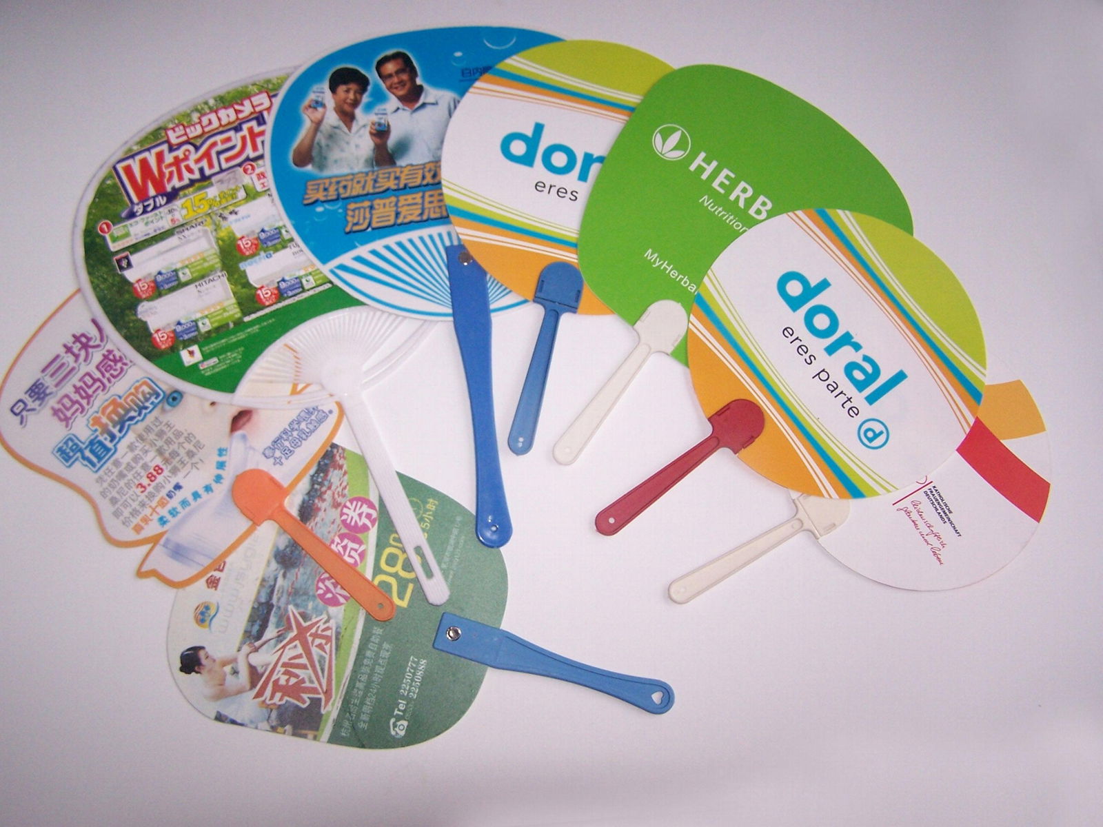 Promotional Plastic PP Hand Fans 3