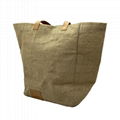 Eco Friendly Logo Customized Hemp Shopping Bag Burlap Beach Bag Hessian Jute Tot 2