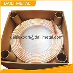 pancake copper coil tube for refrigerator