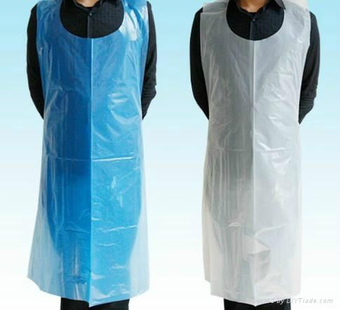 Disposable ldpe bule apron