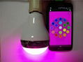 APP 15W Wireless Bluetooth Music Audio Speaker & Smart E27 RGB LED Light Bulb La 2