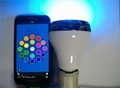 APP 15W Wireless Bluetooth Music Audio Speaker & Smart E27 RGB LED Light Bulb La 3