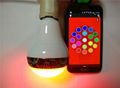 APP 15W Wireless Bluetooth Music Audio Speaker & Smart E27 RGB LED Light Bulb La 4