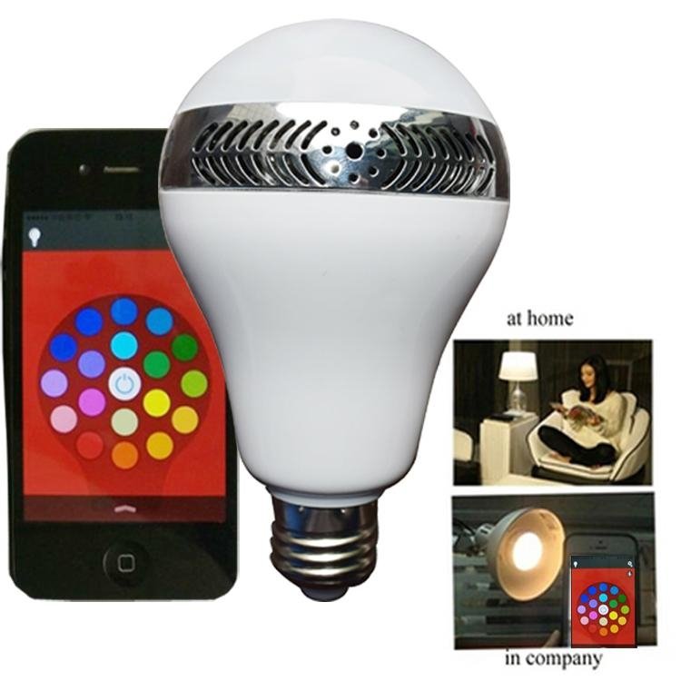 High quality led light bulbs 2015 new trendy led products bluetooth speaker with 4