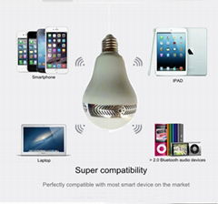 App Control Music Timer Group Bluetooth Speaker LED Light Bulb