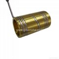 Armored coil heater with copper