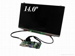 14.0" 1600 x900 TFT LCD Panel with LCD Controller Board Kits