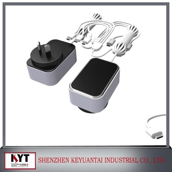 KC CE FCC ROHS certified 5V 3.4A dual usb travel charger with smart IC  2