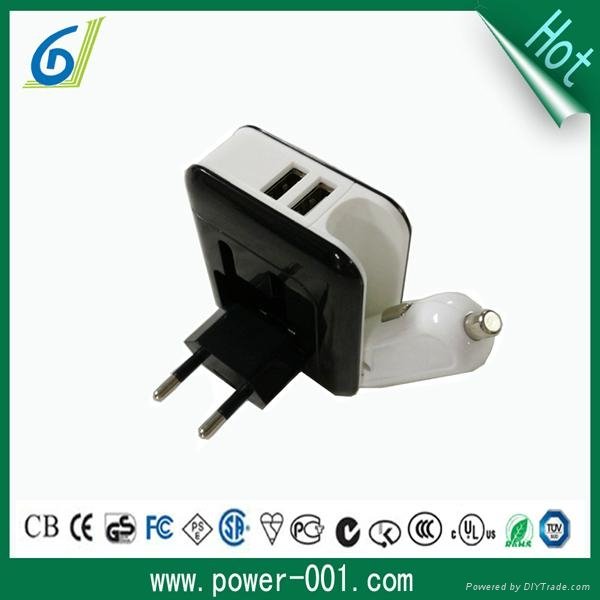 AC / DC adapter 5v 2100ma compact design switching power supply 3