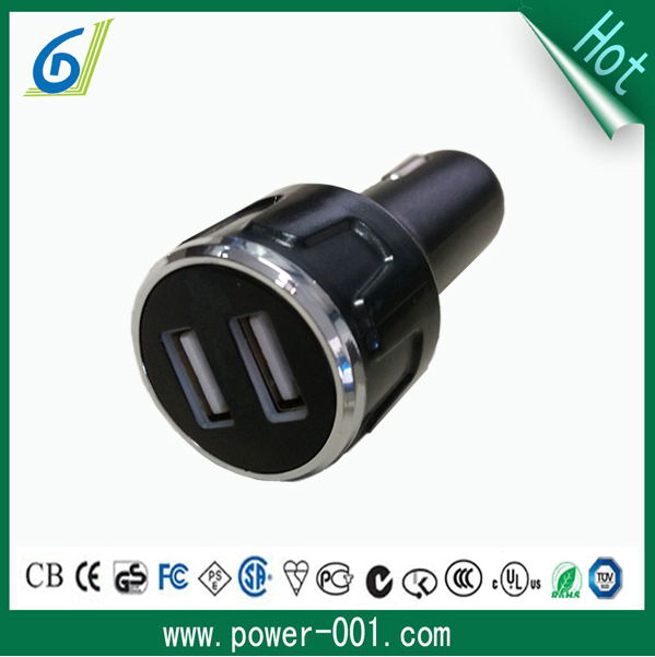 Dual port 10W output car accessory charger adapter high charging speed