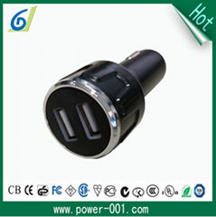 Dual port 10W output car accessory