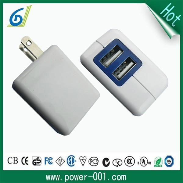 factory direct sale 15Watt 4 port wall power charger for ipad iphone samsung 2